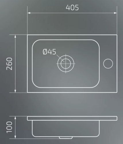 Умывальник Gid Bm3340