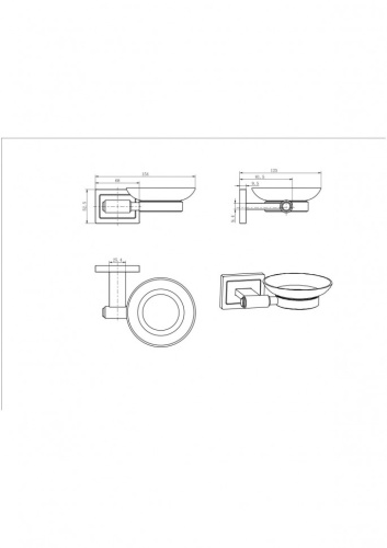 Мыльница CeramaLux Gamma 12304