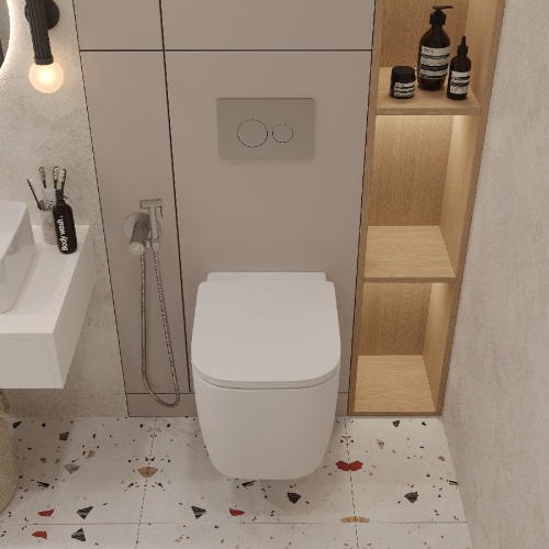 Комплект Oliveeka инсталляция OL-MQ-003 с унитазом OL-G1 и кнопкой OL-R22-BN