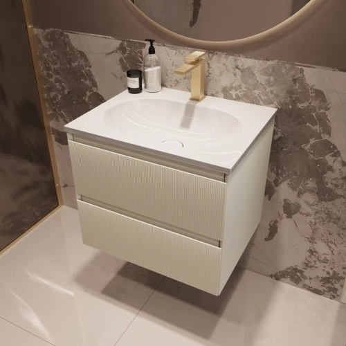 Тумба подвесная Vincea Welle 600 M.Beige Soft-touch VMC-2WL600MBG