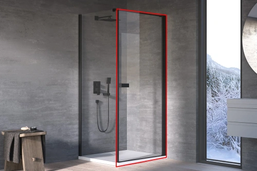 Душевая дверь Kolpa-San Andromeda D 100 black transparent 516620