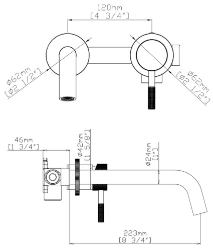 Смеситель для умывальника Gid Edessa SS070-GM-NS
