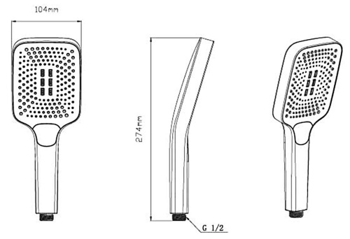 Душевая система Vincea VSFW-321MT1RGM