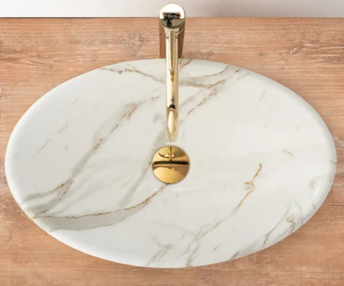 Умывальник Rea Pamela Shiny Aiax Marmur U9685 Умывальник Rea Pamela Shiny Aiax Marmur U9685