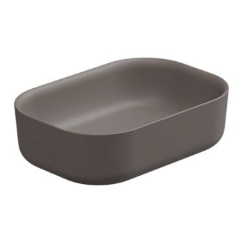 Раковина накладная 60x42 см GSG Ceramic Design Hit! HILAVRE60029, Tortora Matt