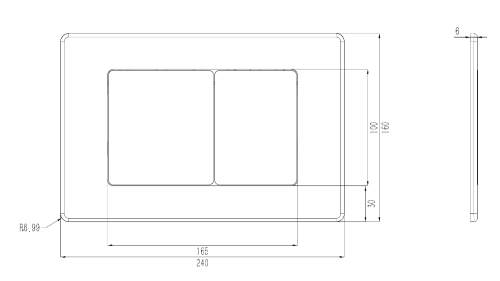 Комплект Oliveeka инсталляция OL-MQ-003 с унитазом OL-1216 и кнопкой OL-E12-CR