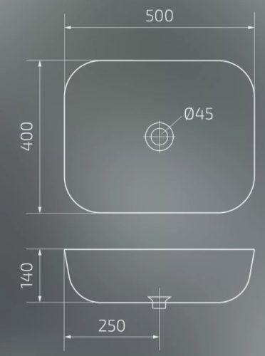 Умывальник Gid Gm1302