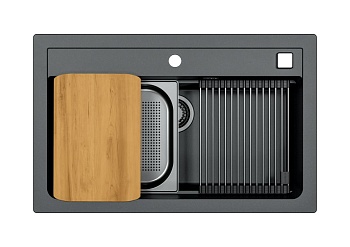 Мойка для кухни Alveus Granital ATROX 40 CARBON - G91 790x500 1140447