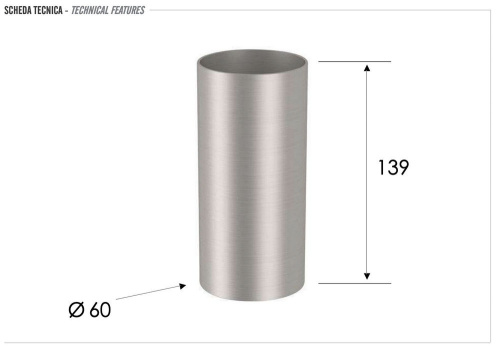 Стакан настольный Remer INOX SSXI15A, нержавеющая сталь