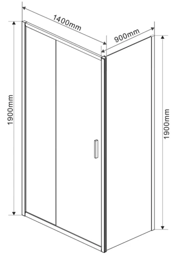 Душевой уголок Vincea Garda VSR-1G9014CLGM