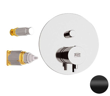 Смеситель для душа Remer Elegance NT09KBNO, черный матовый