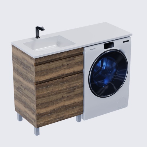 Тумба напольная Vela Каскад 57Н под Kamilla 120 (дуб галифакс олово) TU205710