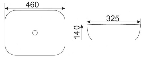 Умывальник CeramaLux D1333H022