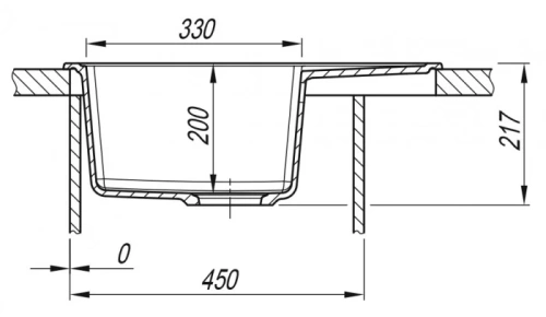 Мойка кухонная Arfeka ALEXIA 58 wet graphite
