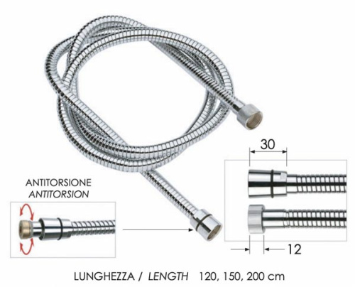 Шланг для душа 150 см Remer 333CNDGAT150