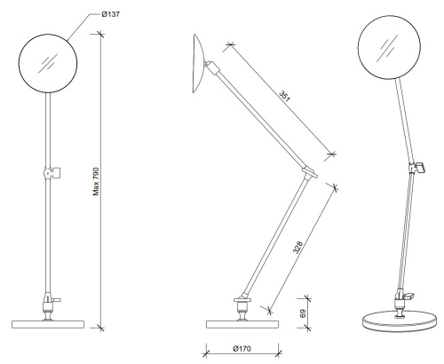 Зеркало косметическое 5X увеличение Decor Walther SPT 70 0102860