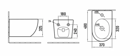Биде подвесное Vincea Globo VB1-14S