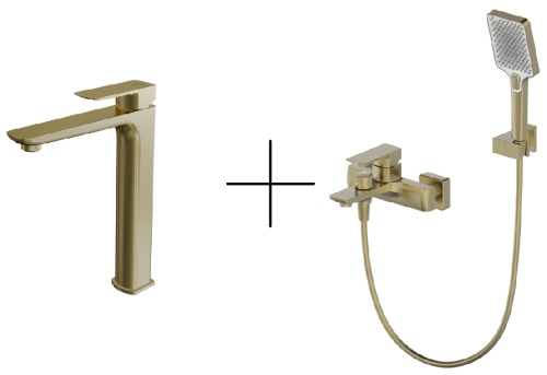 Душевая система для ванны со смесителем Oliveeka OL-639003A+239003-BG