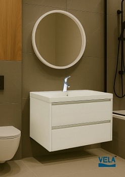 Тумба подвесная Vela Мира 80П под Classica (белый глянец) TU27104