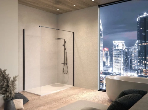 Душевой уголок Kolpa-San Calypso WIN 140x100 black transparent 517690