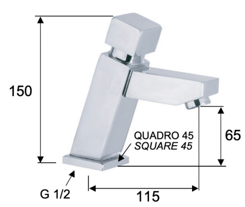 Кран порционный для раковины Remer Tempor TE19