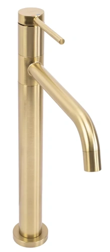 Смеситель для раковины Rea Lugano slim gold matt B4420