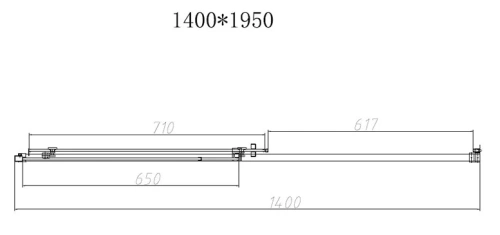 Душевая дверь Vincea Slim-N VDS-4SN140CGB