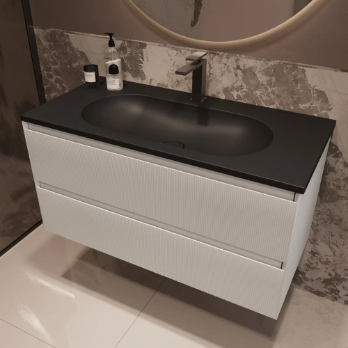 Тумба подвесная Vincea Welle 1000 M.White Soft-touch VMC-2WL100MW