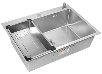 Комплект Arfeka Eco AR мойка 700*500, коландер G, дозатор satin decor volcanic