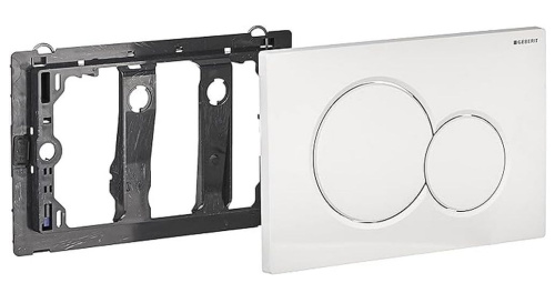 Кнопка смыва Geberit SIGMA 01 115.770.11.5 белый матовый