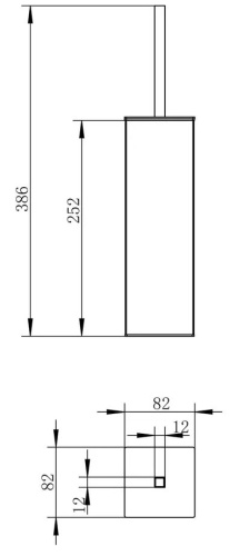 Ёршик напольный Vivi Felice F0313 BRONZO