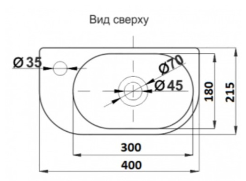 Тумба подвесная Vela Венеция мини