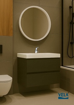 Тумба подвесная Vela Мира 70П под Classica (черный) TU5575