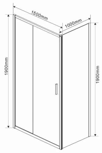 Душевой уголок Vincea Garda VSR-1G1015CH