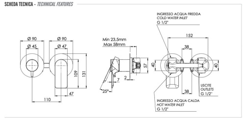 Смеситель для душа Remer Infinity I92ZP