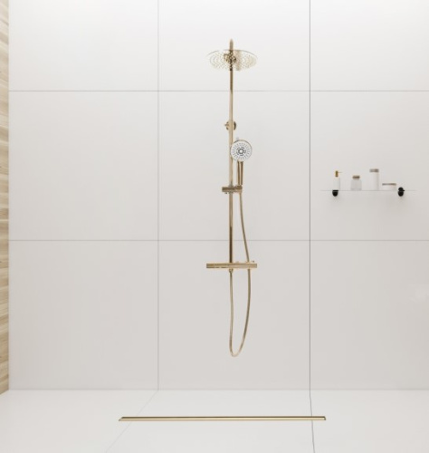 Трап для душа Rea Neo Slim Pro 1000 Gold Mirror G5612