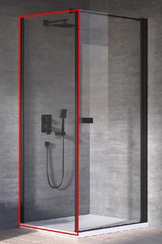 Душевая стенка Kolpa-San Polaris/Andromeda W 90 black transparent 515850