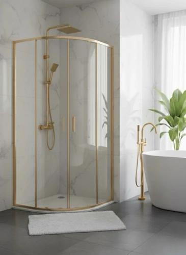 Душевой уголок CeramaLux CL901-100 Matt Gold