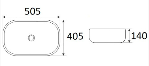Умывальник CeramaLux 78104-1MB