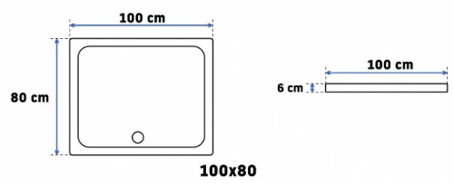 Душевой уголок Rea Punto Gold 80x100 K6442