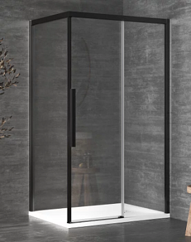 Душевой уголок Kolpa-San Libra DW 100X90-R black transparent 518430