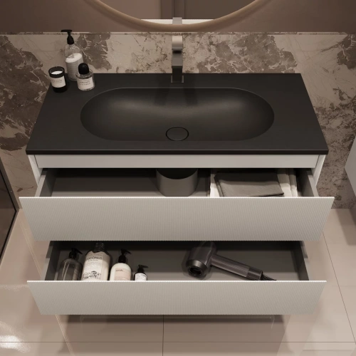 Тумба подвесная Vincea Welle 1000 M.White Soft-touch VMC-2WL100MW