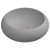 Раковина накладная 42 см GSG Ceramic Design Petra PELAV42038, Fumo Matt