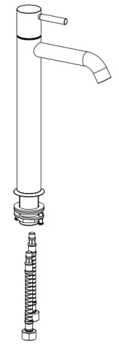 Смеситель для раковины Nemo Round NM-2312RG rose gold