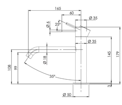 Смеситель для раковины Remer X-style X12ACFP, черный брашированный хром