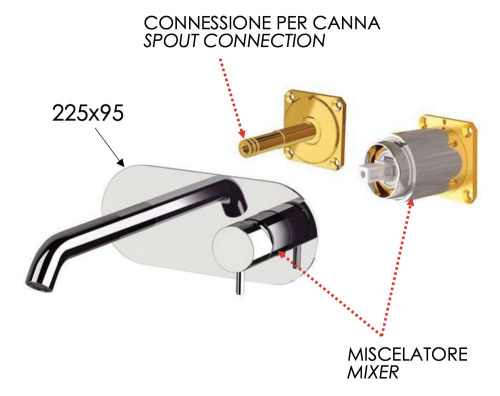 Смеситель для раковины Daniel Tokyo TK632KB15