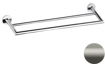 Полотенцедержатель двойной 60 см Remer Guest GS33NPO, никель матовый брашированный