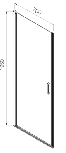 Душевая дверь Vincea Alpha VDP-3AL700MT