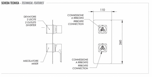Смеситель для душа Remer Energy EY92KB