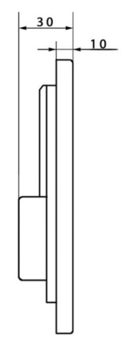 Кнопка для инсталляции Caprigo DEW Steel бронза DS001-vot